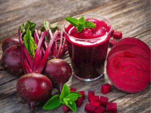 Detoxifying Herbal Drinks Red Detox Juice In A Glass