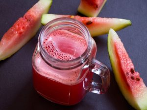 Detoxifying Herbal Drinks Watermelon Mint Juice