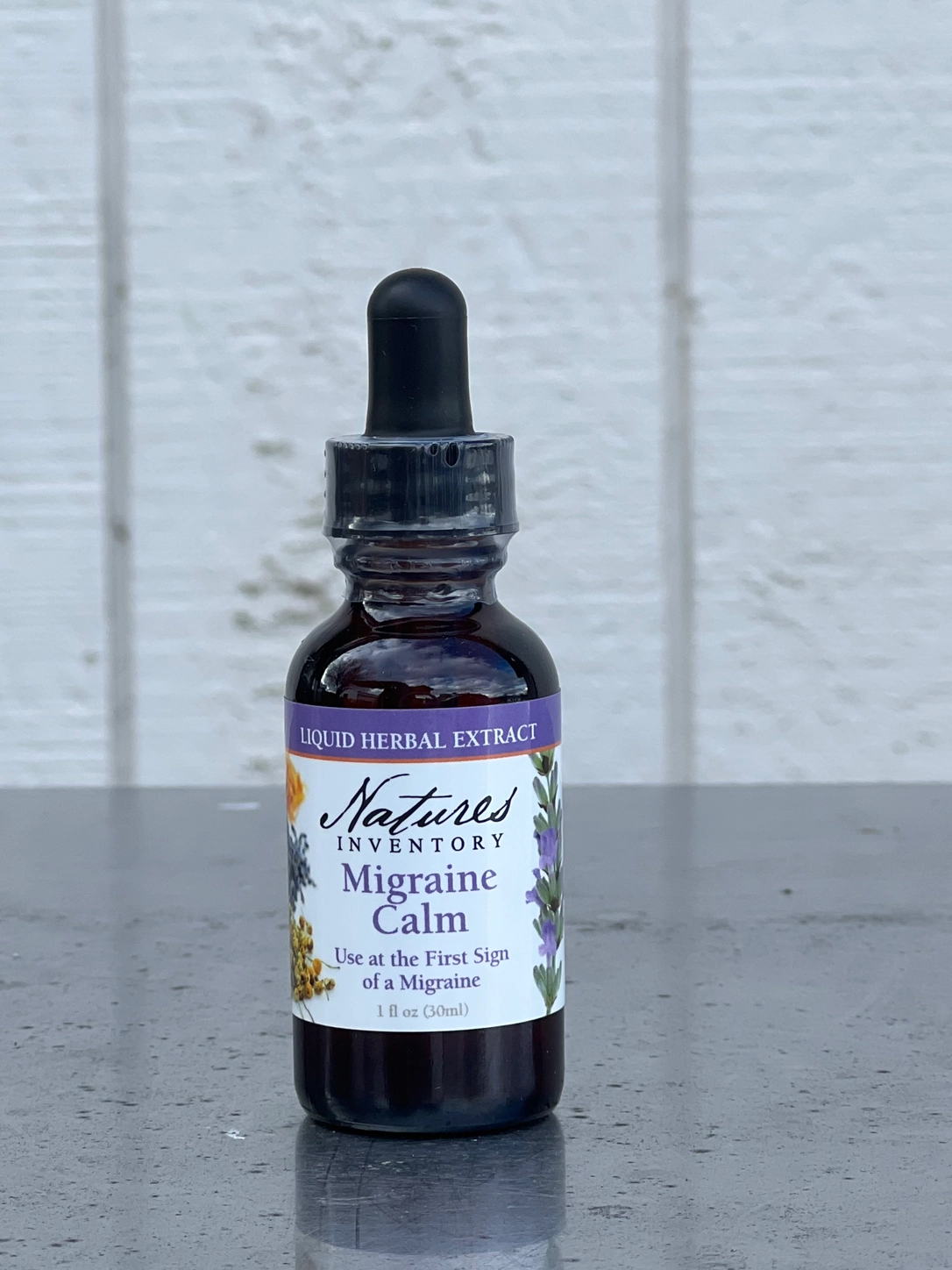 Migraine Calm Tincture Migraine Calm Tincture With Black Bottle