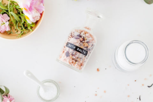 Diy Healing Baths And Soaks Bath Salts On A White Table Diy Healing Baths And  Soaks
