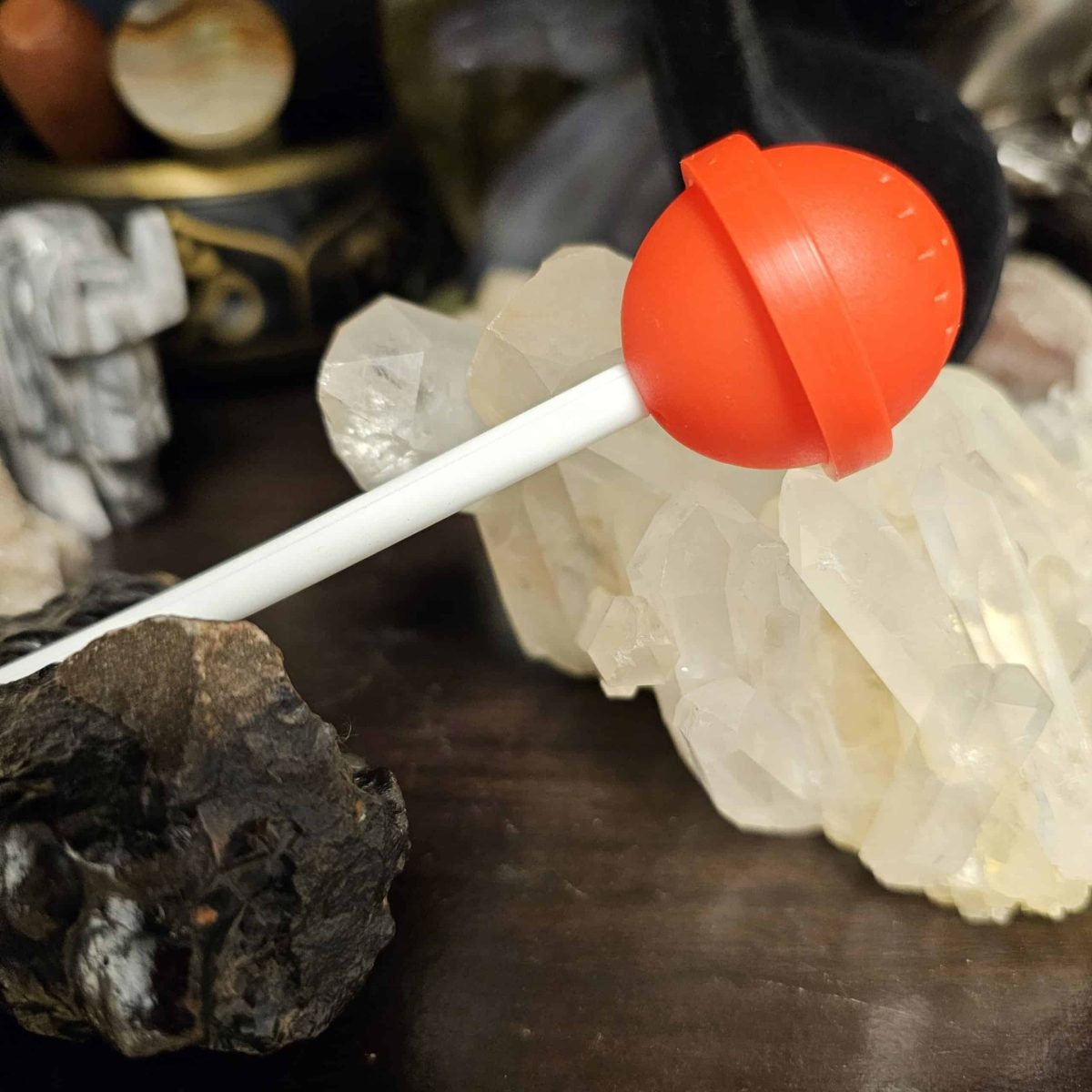 Red Lollipop Tea Strainer - Image 1