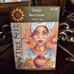 Onion Seeds - Red Creole with printed label