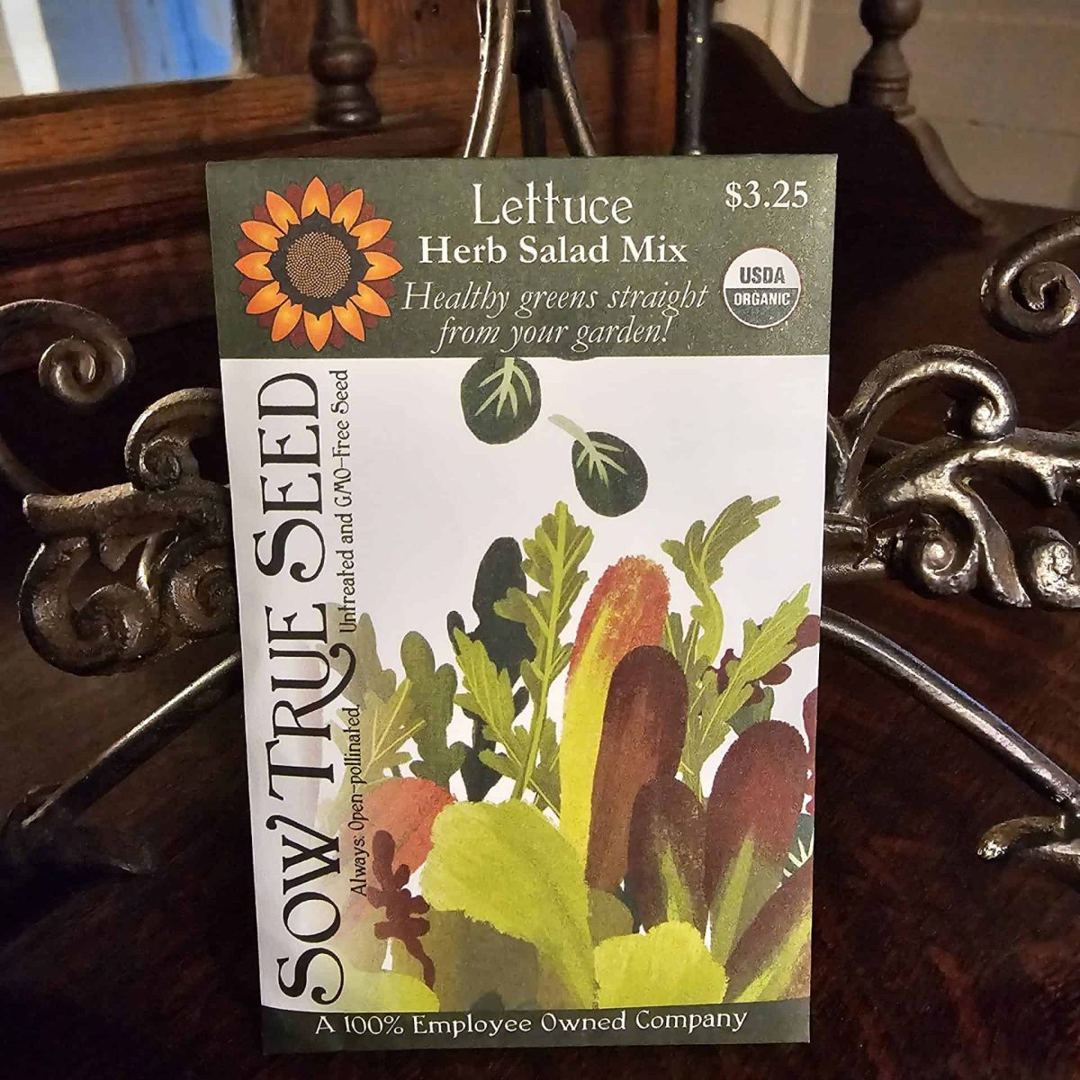 Lettuce Seeds - Herb Salad Mix Lettuce Seeds - Herb Salad Mix With Printed Label