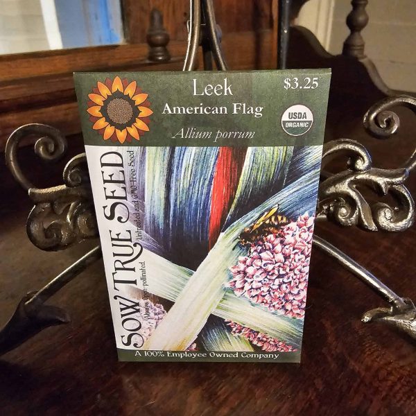 Leek Seeds - American Flag with printed label