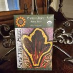 Swiss Chard Seeds - Ruby Red with printed label