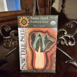 Swiss Chard Seeds - Fordhook Giant with printed label