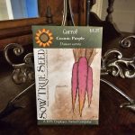 Carrot Seeds - Cosmic Purple with printed label