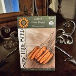 Carrot Seeds - Little Finger with printed label
