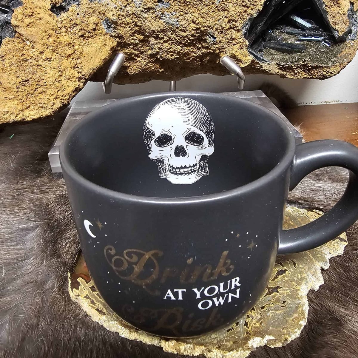 Drink At Your Own Risk Skull Mug Drink At Your Own Risk Skull Mug