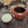 Ceramic Tea Canister - Brown