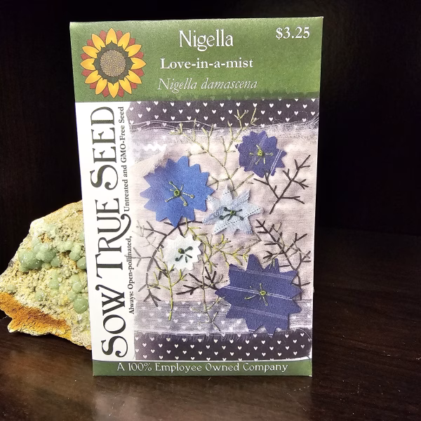 Nigella Seeds - Love in A Mist with printed label photo