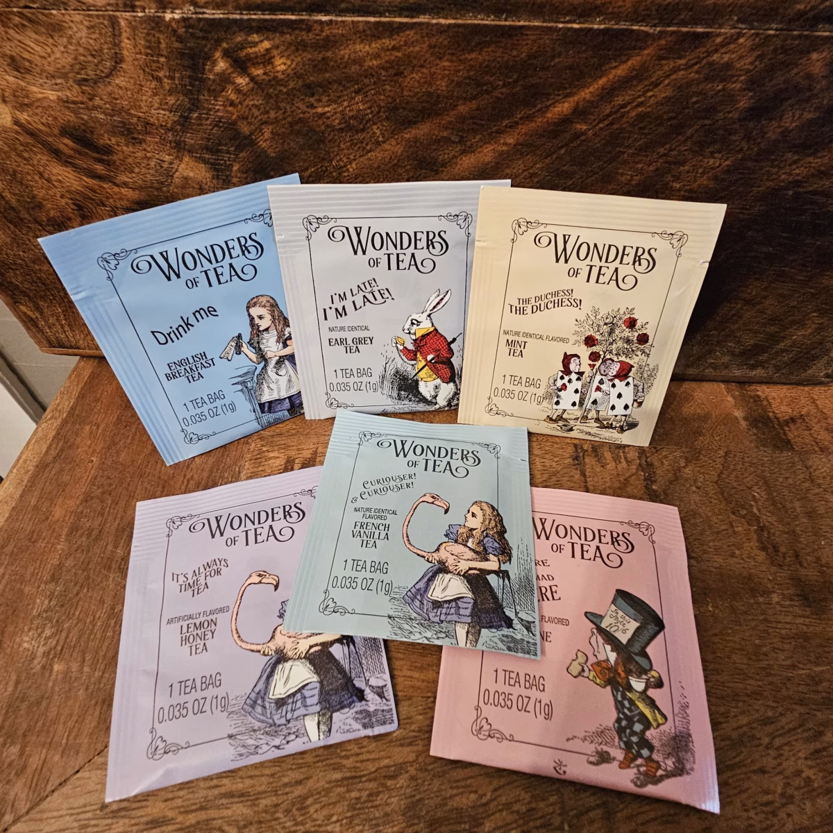 Vintage Alice In Wonderland Tea Packet Vintage Alice In Wonderland Tea Packet In A Colorful Bag