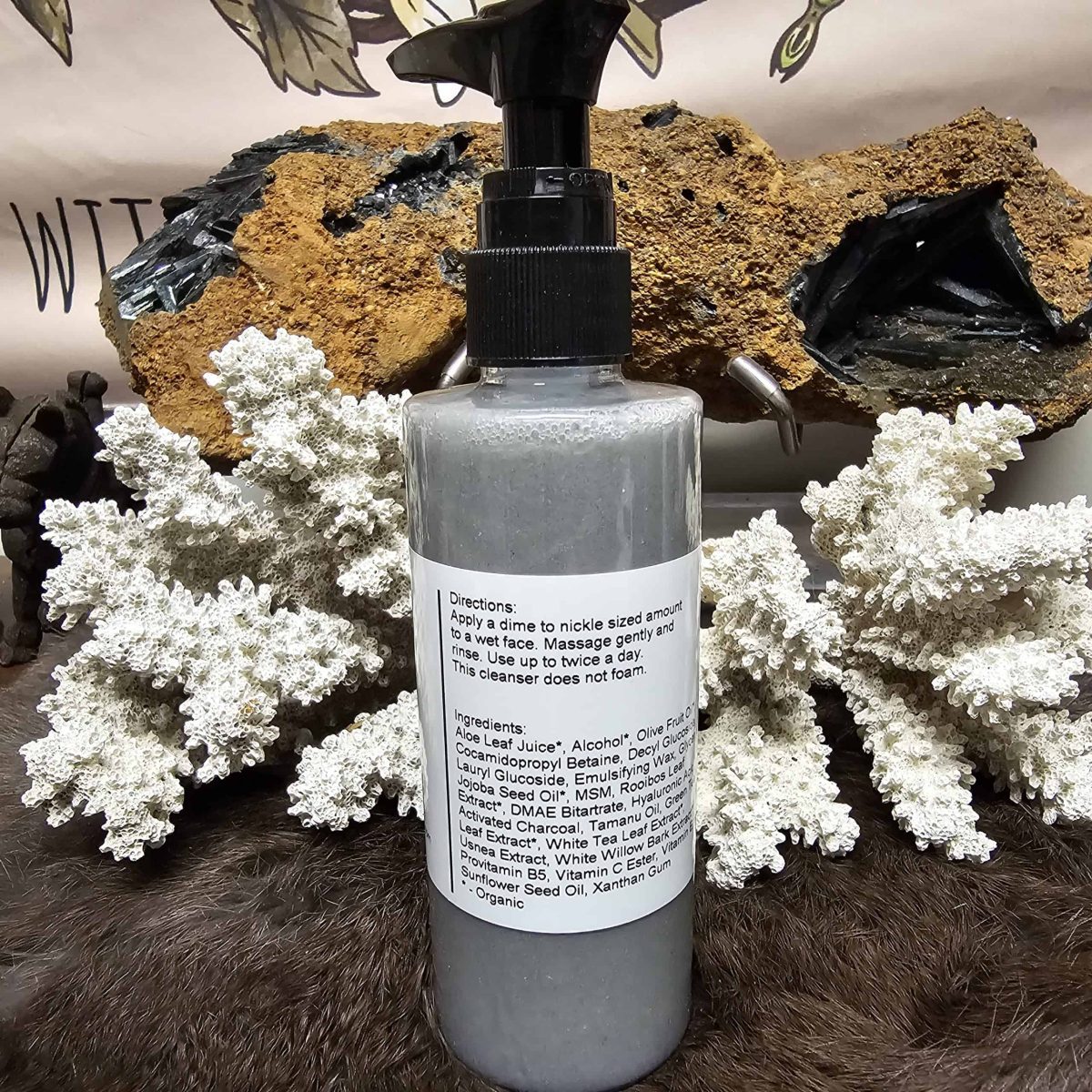 Activated Charcoal Facial Cleanser Activated Charcoal Facial Cleanser In A White Bottle