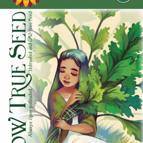 Cilantro Seeds, Organic with printed label