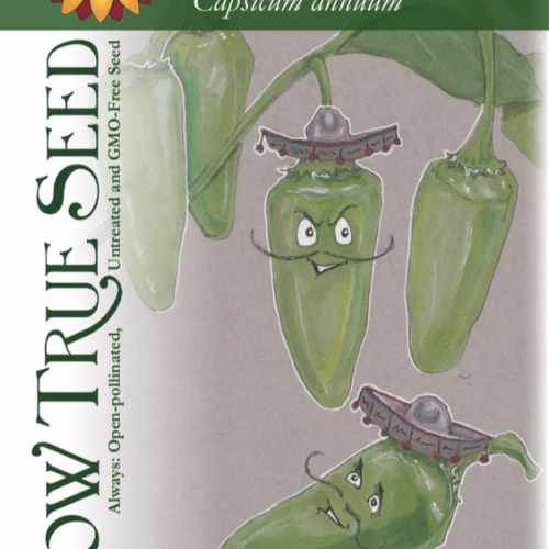 Hot Pepper Seeds - Early Jalapeño with printed photo