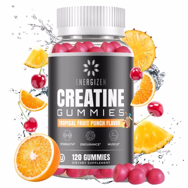 Creatine Monohydrate Gummies 5G Men and Women with black label