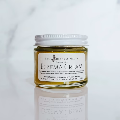 Eczema Cream with white label