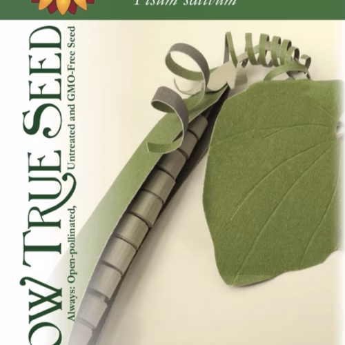 Shelling Pea Seeds - Green Arrow with printed label