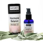 Hormone Balance Wellness Oil with black bottle