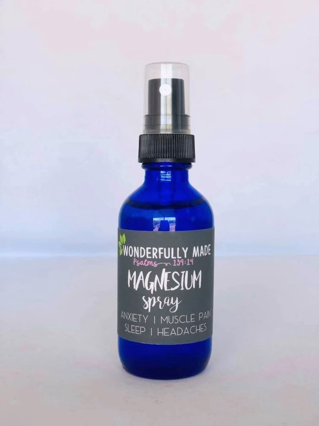 Magnesium Spray with blue bottle