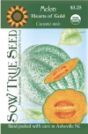 Melon Seeds - Hearts of Gold, Organic with printed label photo