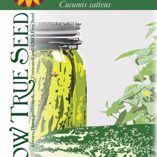 Pickling Cucumber Seeds - Bushy with printed label