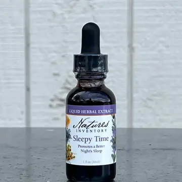 Sleepy Time Tincture with black bottle