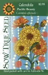 Calendula Seeds - Pacific Beauty with Printed Label