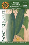 Slicing Cucumber Seeds - Marketmore 76 with printed label