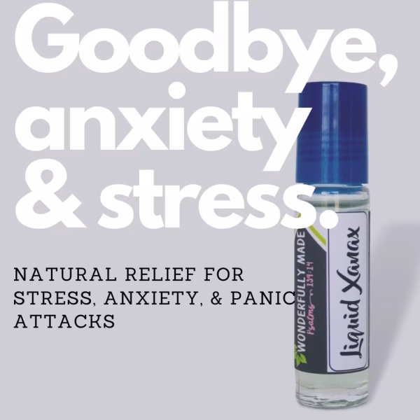 Calming Anxiety Panic Roll On with blue color