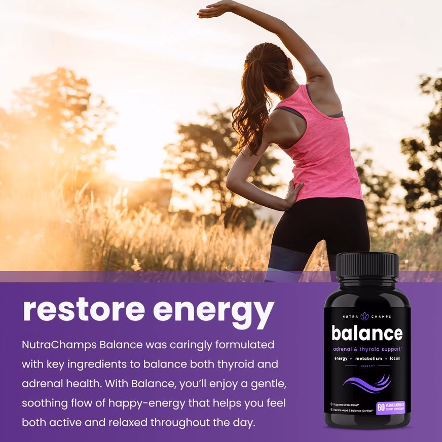 Balance Capsules – Thyroid Support With Woman Photo Balance Capsules – Thyroid Support With Woman Photo