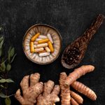 Herbal Capsules Ginger And Turmeric Pills