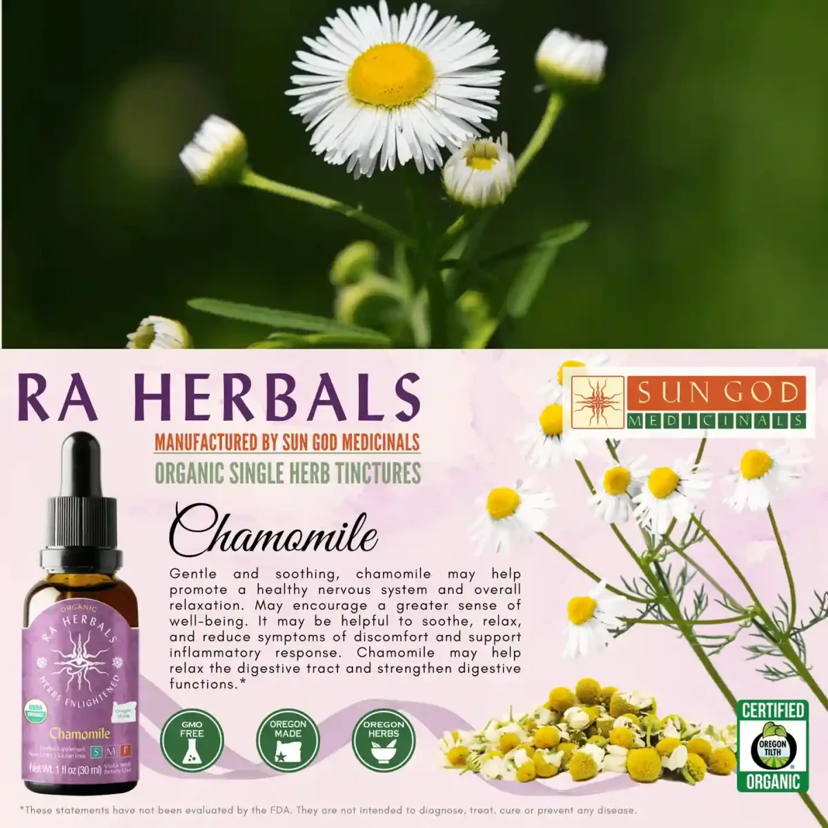Chamomile5 Organic Chamomile Tincture 1Oz. - Image 4