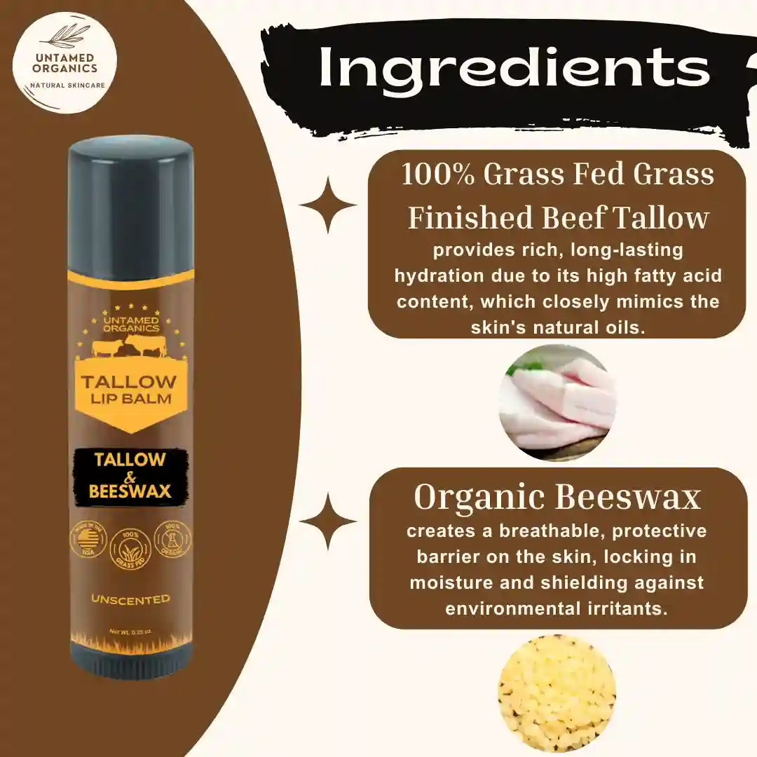 Talowlipbalm2 Grass-Fed Tallow Lip Balm - Peppermint - Image 2