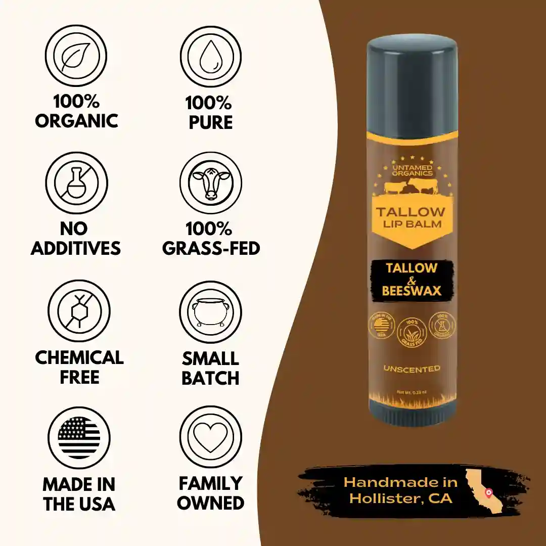Talowlipbalm5 Grass-Fed Tallow Lip Balm - Peppermint - Image 5